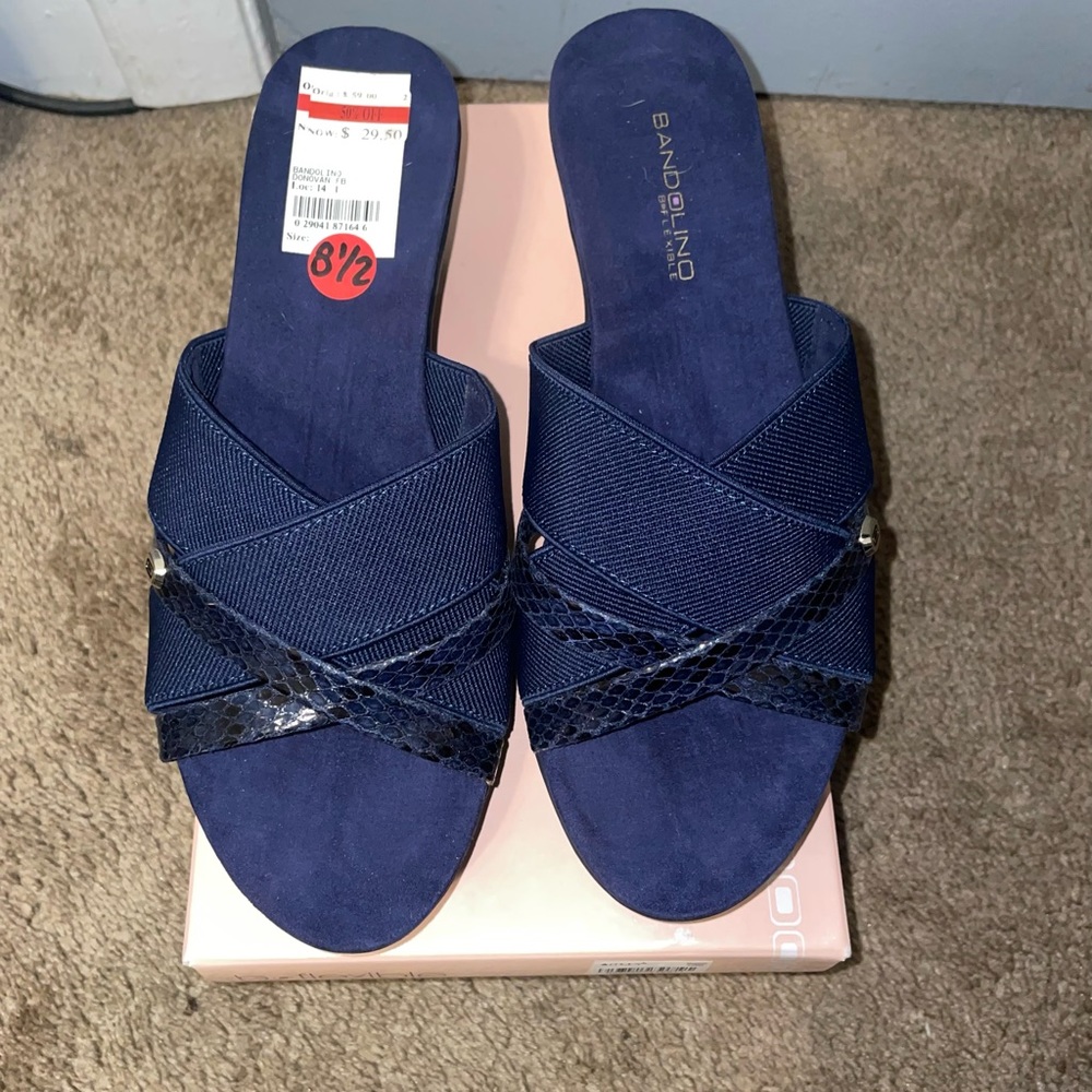Navy Blue Bandolino B Flexible Shoes